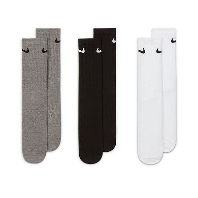 Women's Nike 3-Pack Everyday Lightweight Training Crew Socks