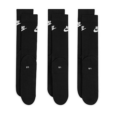 Women's Nike 3-Pack Sportswear Everyday Essential Crew Socks