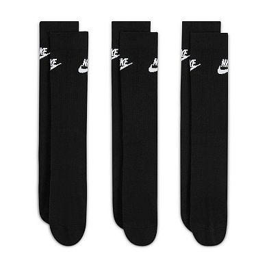 Women's Nike 3-Pack Sportswear Everyday Essential Crew Socks