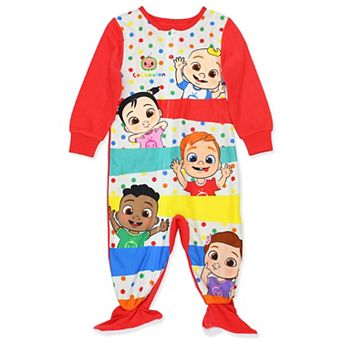 Cocomelon Toddler Infant Footed Blanket Sleeper Pajamas