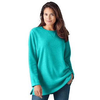 Woman Within Plus Size Sherpa Sweatshirt