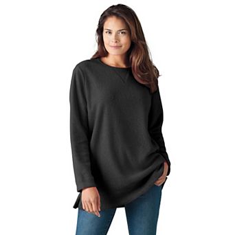 Woman Within Plus Size Sherpa Sweatshirt