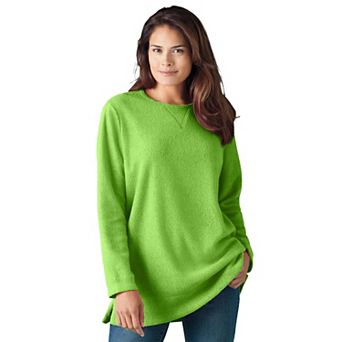 Woman Within Plus Size Sherpa Sweatshirt