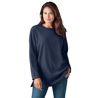 Woman Within Plus Size Sherpa Sweatshirt
