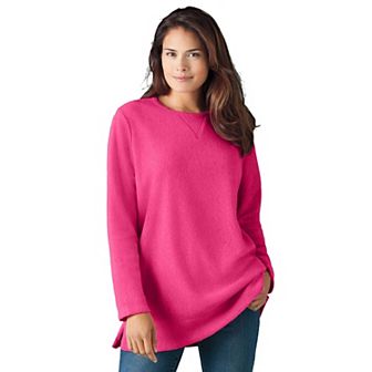 Woman Within Plus Size Sherpa Sweatshirt