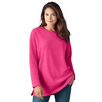 Woman Within Plus Size Sherpa Sweatshirt