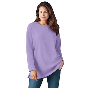 Woman Within Plus Size Sherpa Sweatshirt