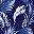Navy Palm Print