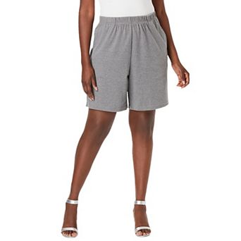 Roaman's Women's Plus Size Petite Soft Knit Short