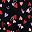 Black Tossed Hearts