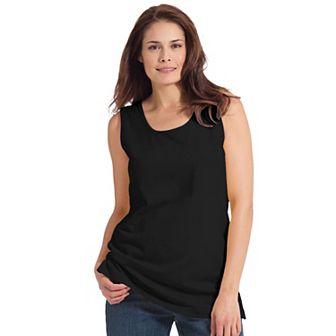 Woman Within Plus Size Petite Perfect Scoopneck Tank
