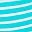 Turquoise White Stripe