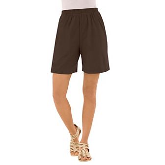 Roaman's Women's Plus Size Plus Size Soft Knit Pull-On Short
