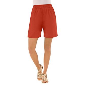 Roaman's Women's Plus Size Plus Size Soft Knit Pull-On Short