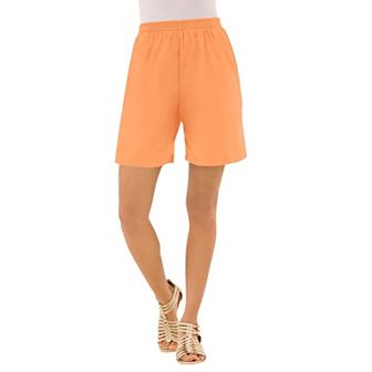 Roaman's Women's Plus Size Plus Size Soft Knit Pull-On Short