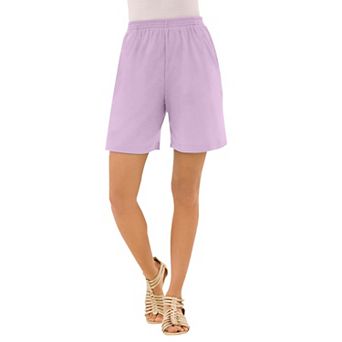 Roaman's Women's Plus Size Soft Knit Pull-On Short