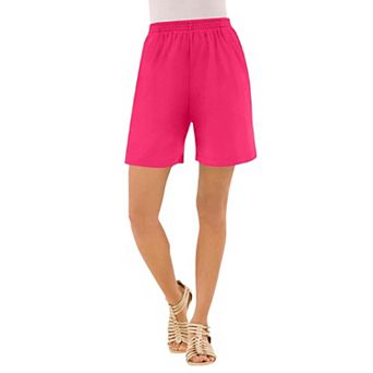 Roaman's Women's Plus Size Soft Knit Pull-On Short