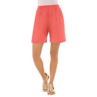 Roaman's Women's Plus Size Plus Size Soft Knit Pull-On Short