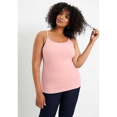 June & Vie Women's Plus Size One+Only Bra Cami