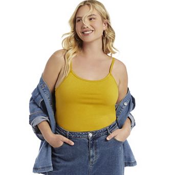 June & Vie Women's Plus Size One+Only Bra Cami