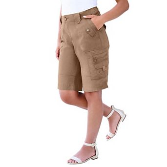 Roaman's Women's Plus Size Cargo Shorts