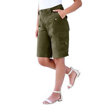 Roaman's Women's Plus Size Plus Size Cargo Shorts