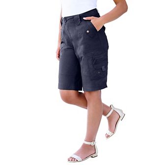Roaman's Women's Plus Size Plus Size Cargo Shorts