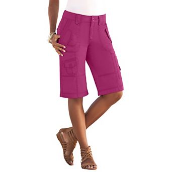 Roaman's Women's Plus Size Plus Size Cargo Shorts