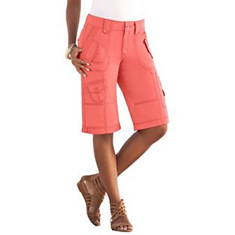 Roaman's Women's Plus Size Plus Size Cargo Shorts