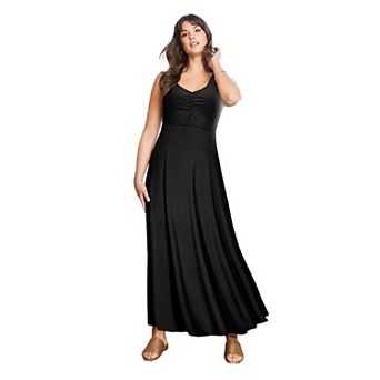 June + Vie Women's Plus Size Sleeveless Sweetheart Dress