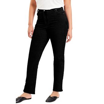 June + Vie Women's Plus Size June Fit Straight-leg Jeans