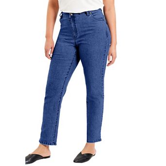 June + Vie Women's Plus Size June Fit Straight-leg Jeans