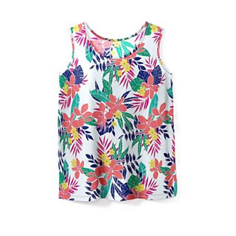 Woman Within Plus Size Perfect Printed Scoopneck Tank