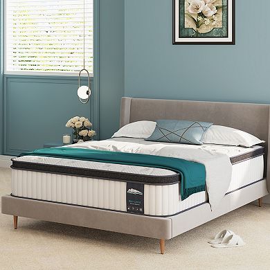 Serweet 12 Inch Memory Foam Hybrid Mattress Pocket Spring Mattress In A Box