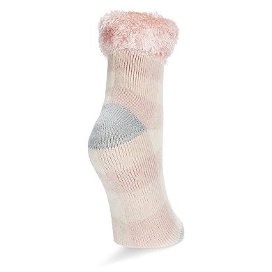 Women's Buffalo Check Plush Cabin Socks