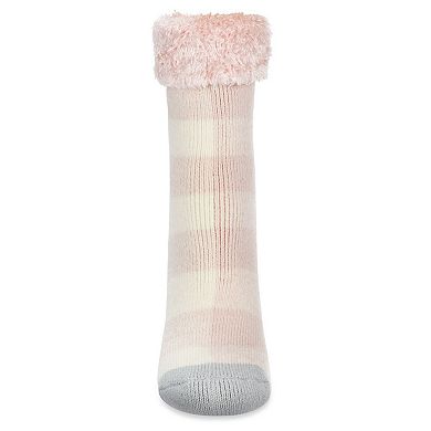 Women's Buffalo Check Plush Cabin Socks