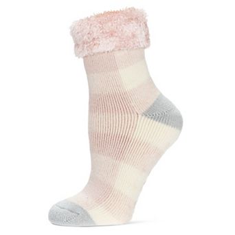 Women's Buffalo Check Plush Cabin Socks