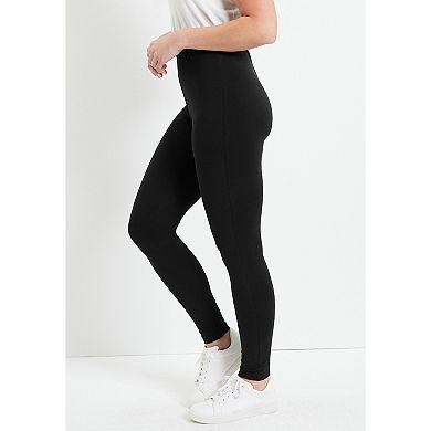 June & Vie Women's Plus Size Classic Ankle Legging