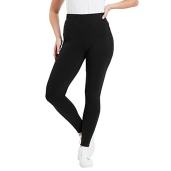 June + Vie Women's Plus Size Classic Ankle Legging
