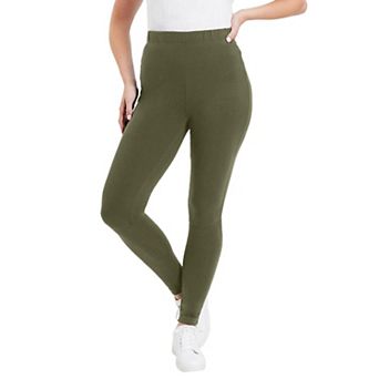 June + Vie Women's Plus Size Classic Ankle Legging