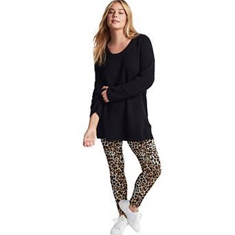 June + Vie Women's Plus Size Classic Ankle Legging