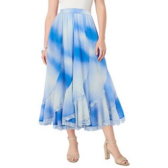 Roaman's Women's Plus Size French Skirt