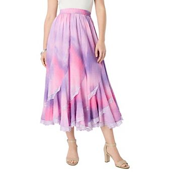 Roaman's Women's Plus Size French Skirt