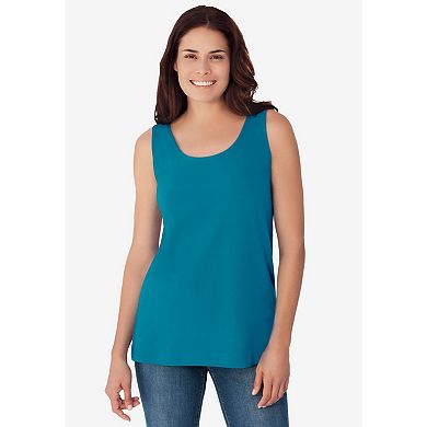 Woman Within Plus Size Scoopneck Tank