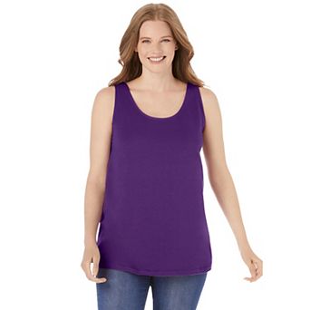Woman Within Plus Size Scoopneck Tank