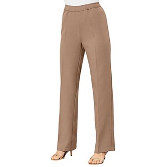 Roaman's Women's Plus Size Wide Leg Bend Over Pant