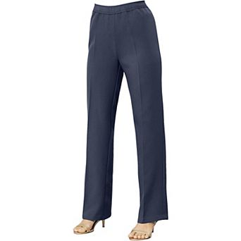 Roaman's Women's Plus Size Plus Size Wide Leg Bend Over Pant