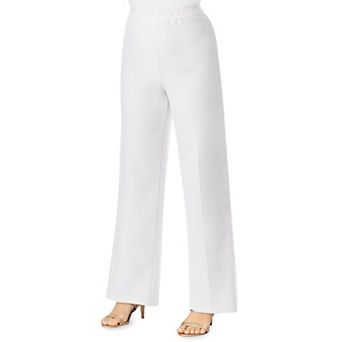 Roaman's Women's Plus Size Plus Size Wide Leg Bend Over Pant