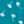 Deep Turquoise Palm