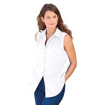 Roaman's Women's Plus Size Kate Sleeveless Shirt